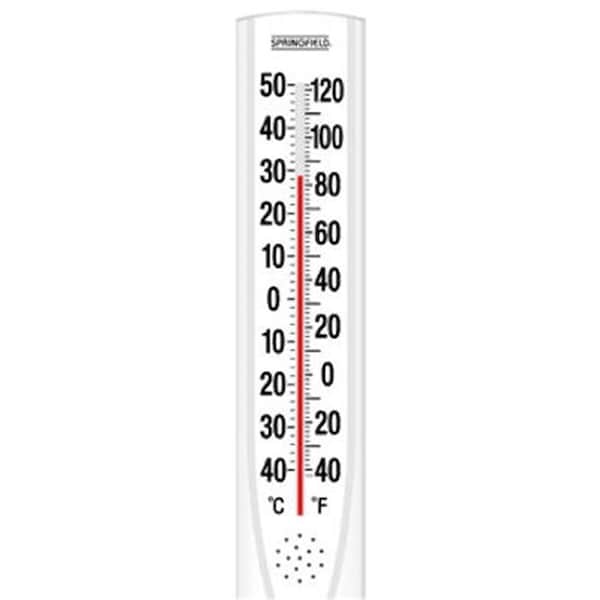 Taylor Taylor 90111000000 15 x 3 in. Outdoor Tube Thermometer; White